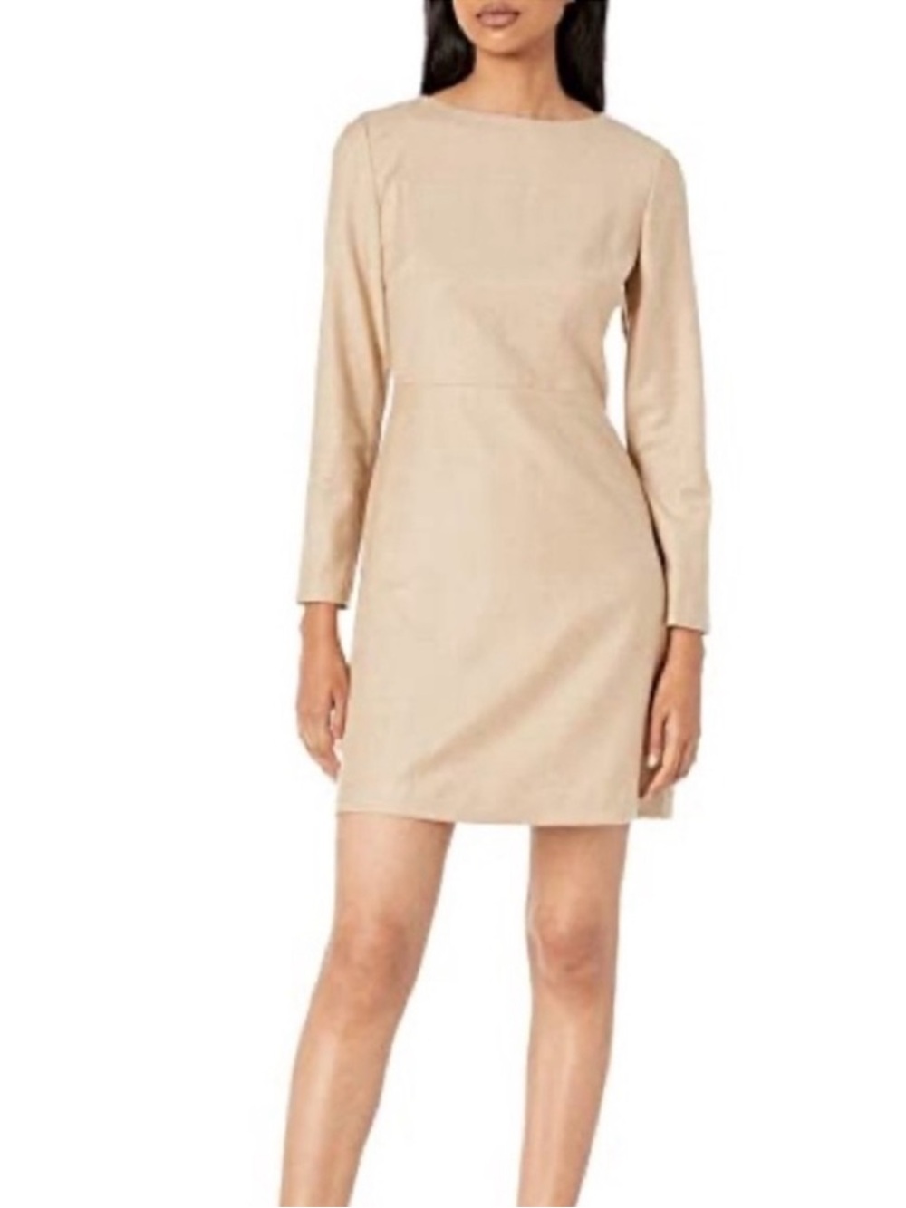 Theory Kamillina Dress Size 6 Camel Color 100% Wool